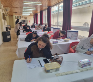 Women attend a sewing class in Jordan