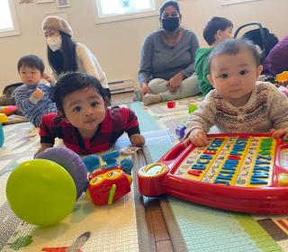 Young children play at the Fairview Resource Centre