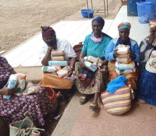 Grandmothers attend a workshop in Kenya