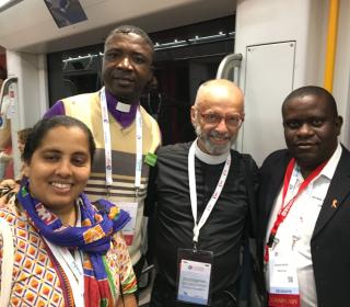 Some of the chaplains at the 22nd International AIDS Conference.