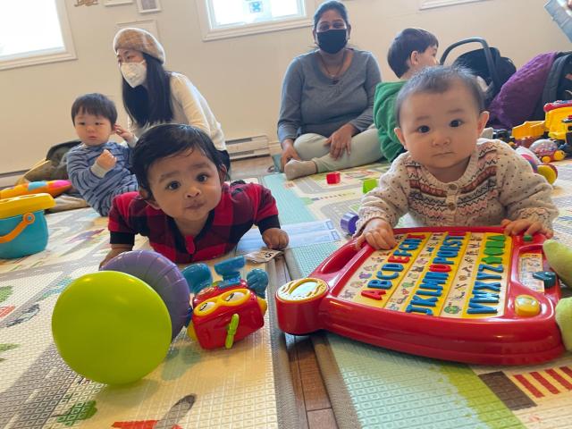 Young children play at the Fairview Resource Centre