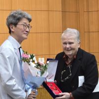  Dr. Margaret Storey being honoured in South Korea.